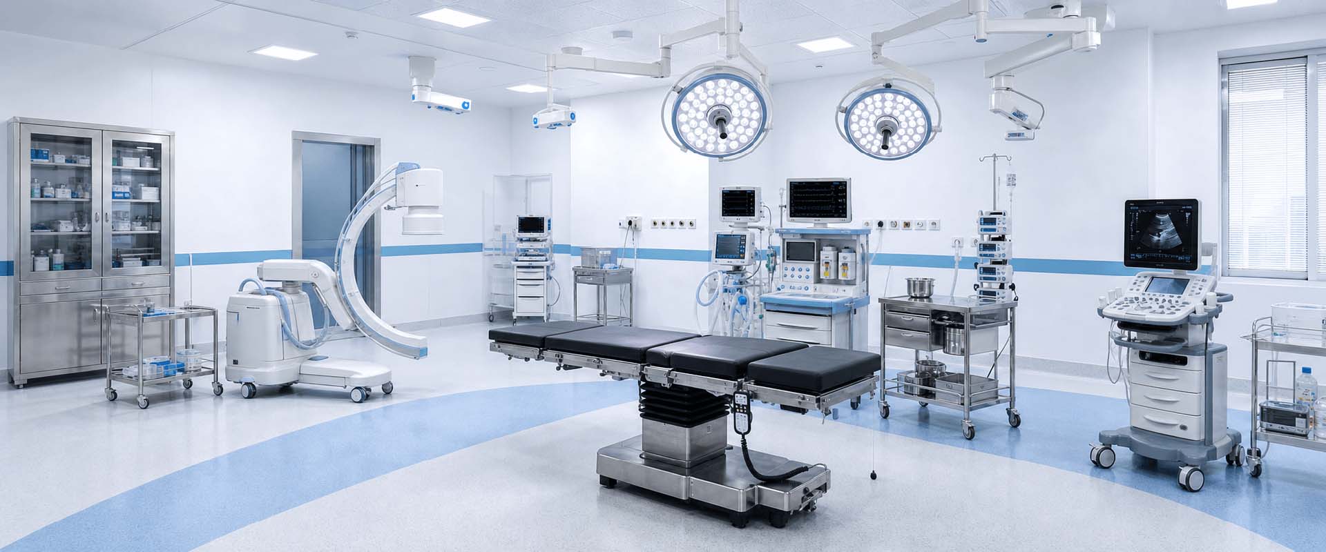 Hygienic stainless-steel hardware for medical and food industries